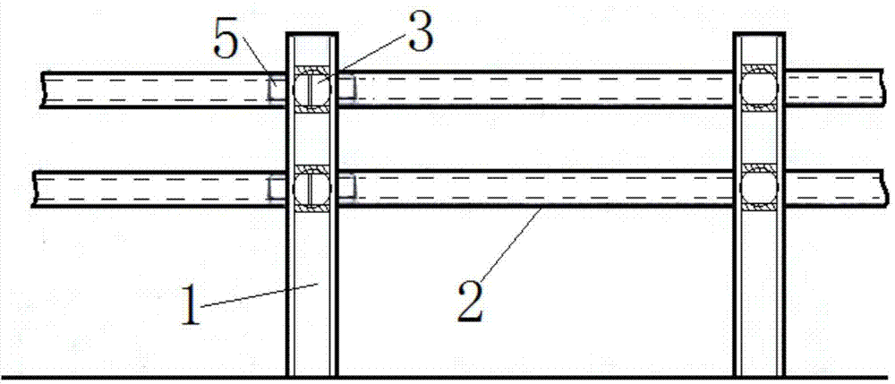 Counter-impact device and highway guardrail provided with device