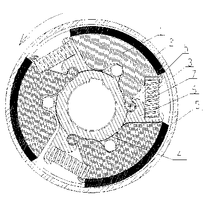 Unidirectional servo-type centrifugal clutch