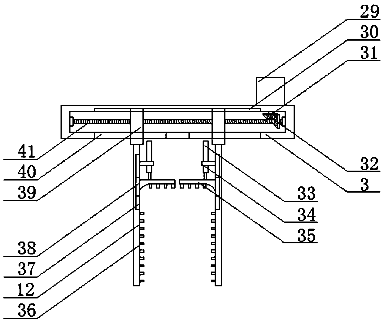 An automatic combing breeding shed for animal husbandry