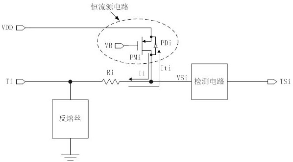 Chip peripheral anti-fuse pre-trimming circuit and trimming method thereof