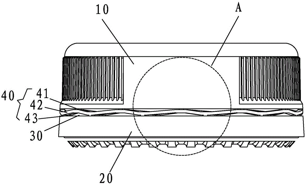 Anti-counterfeiting bottle cover with anti-theft strip