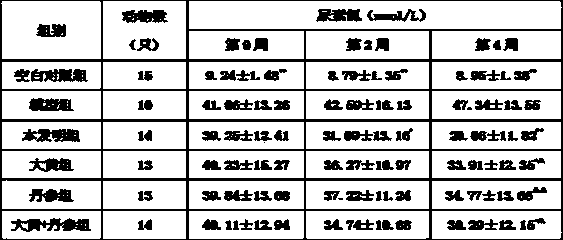 Traditional Chinese medicine composition for treatment of chronic renal diseases and chronic renal failure and its preparation method and use