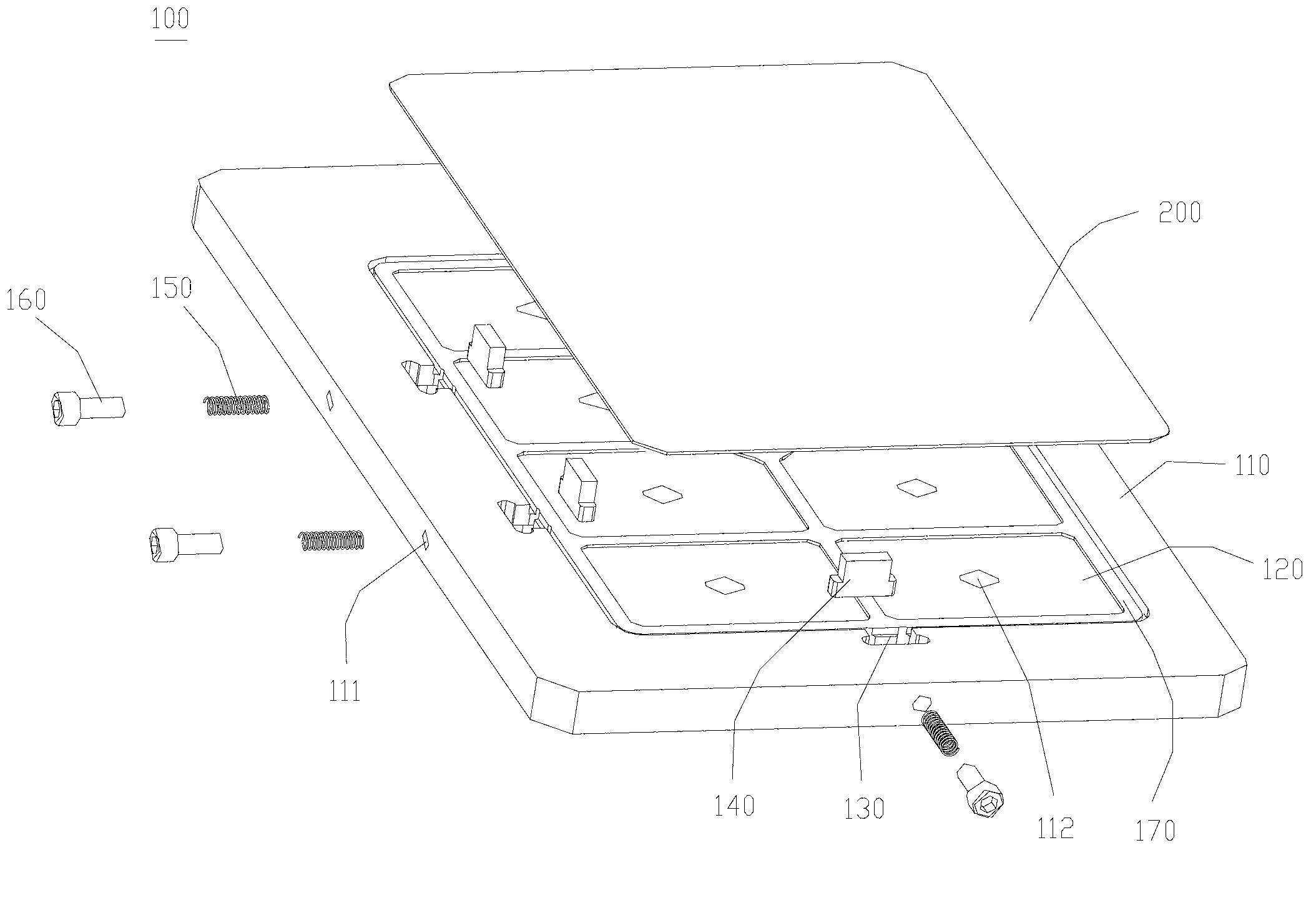 Silk-screen printing fixture and using method thereof