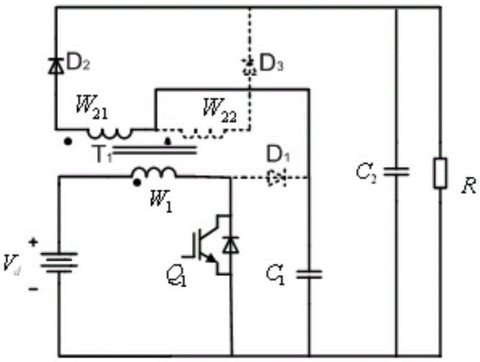 A high gain boost circuit