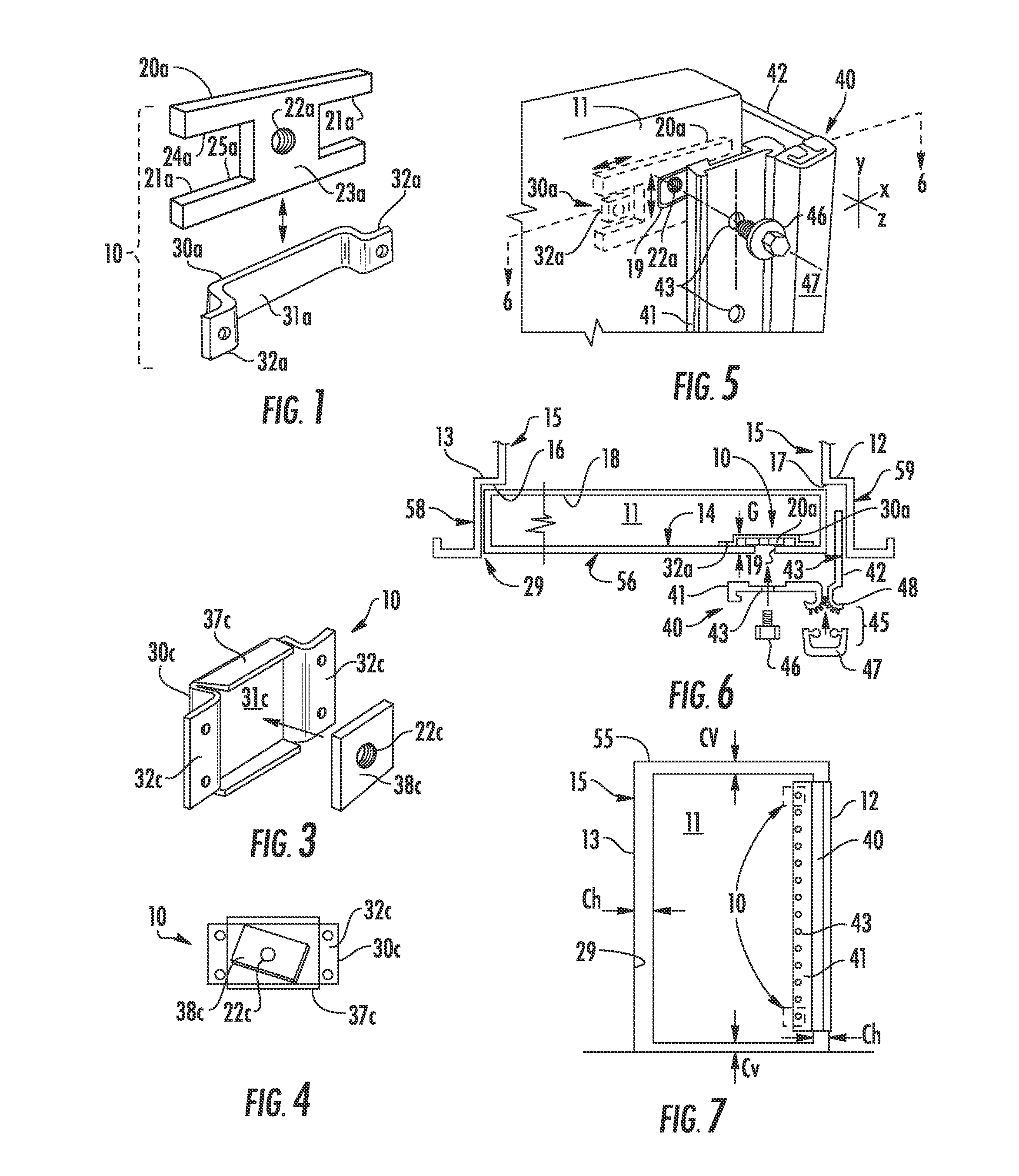 Adjustable door mounting system