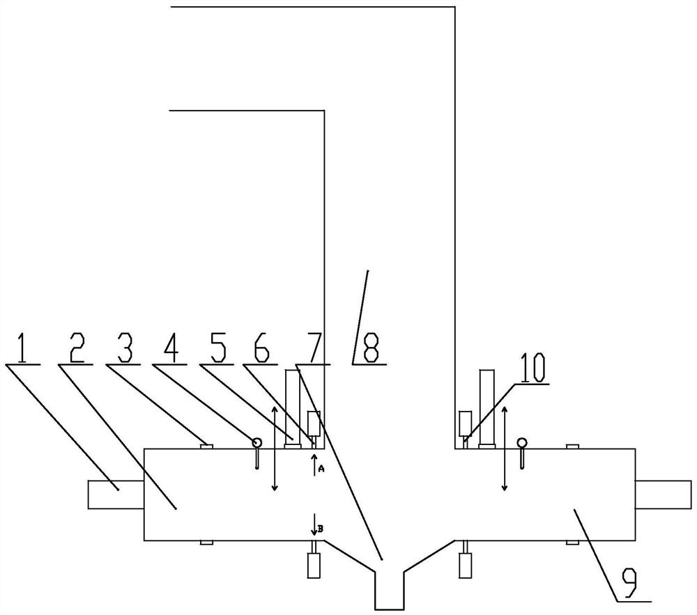 Industrial pulverized coal boiler with double horizontal hearths arranged oppositely