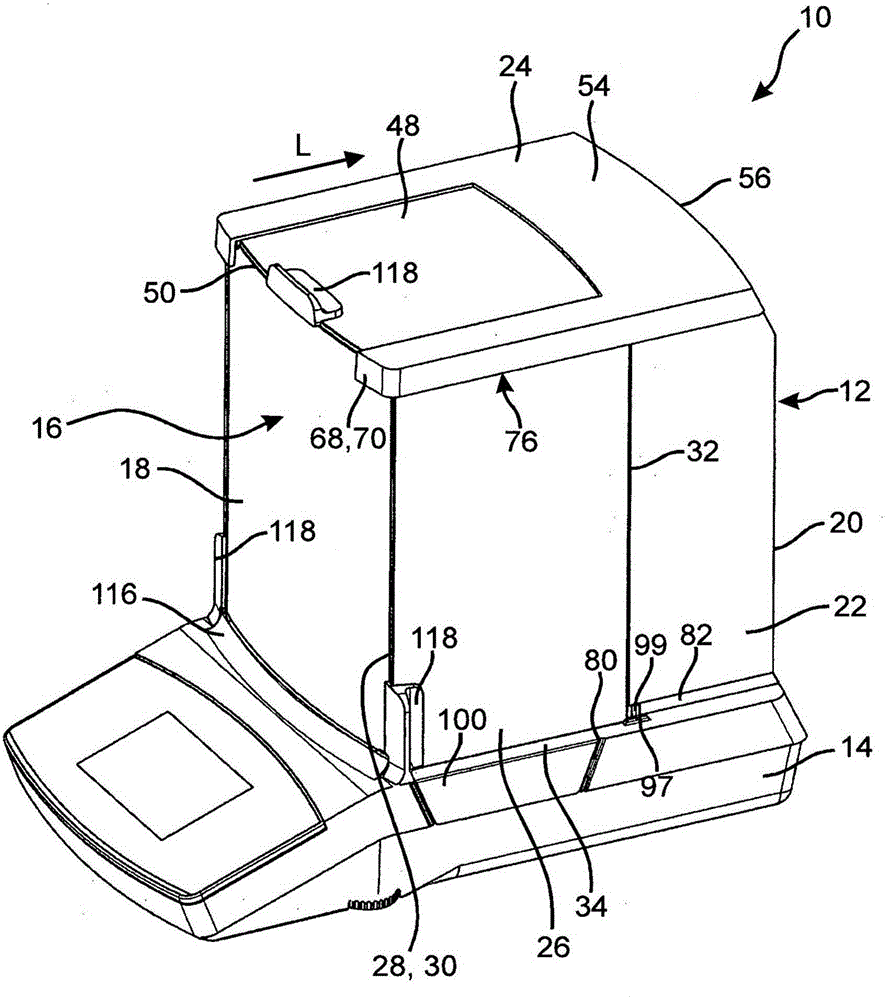 Cover of draught shield of precision balance, and draught shield for precision balance