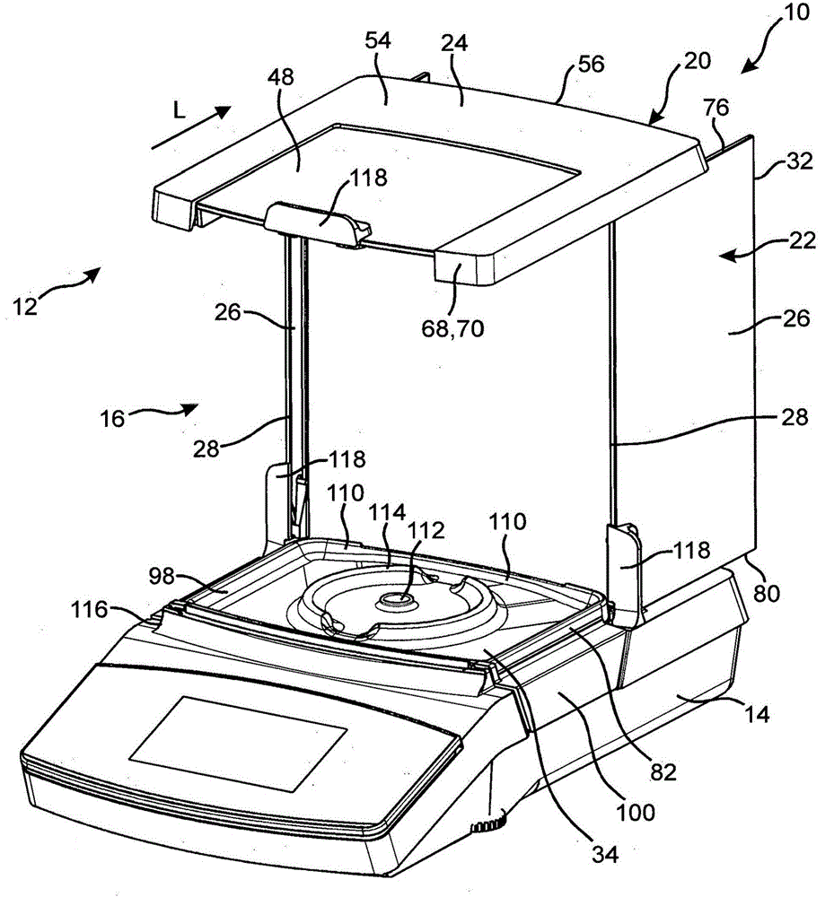 Cover of draught shield of precision balance, and draught shield for precision balance