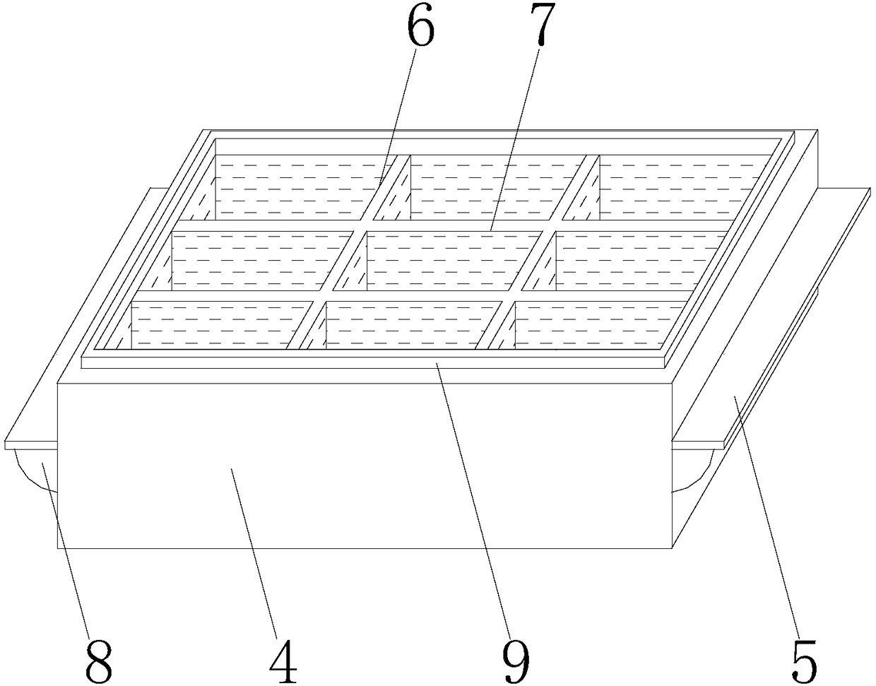 Box for storing thin-skin fruit and soft-skin fruit in fruit harvesting