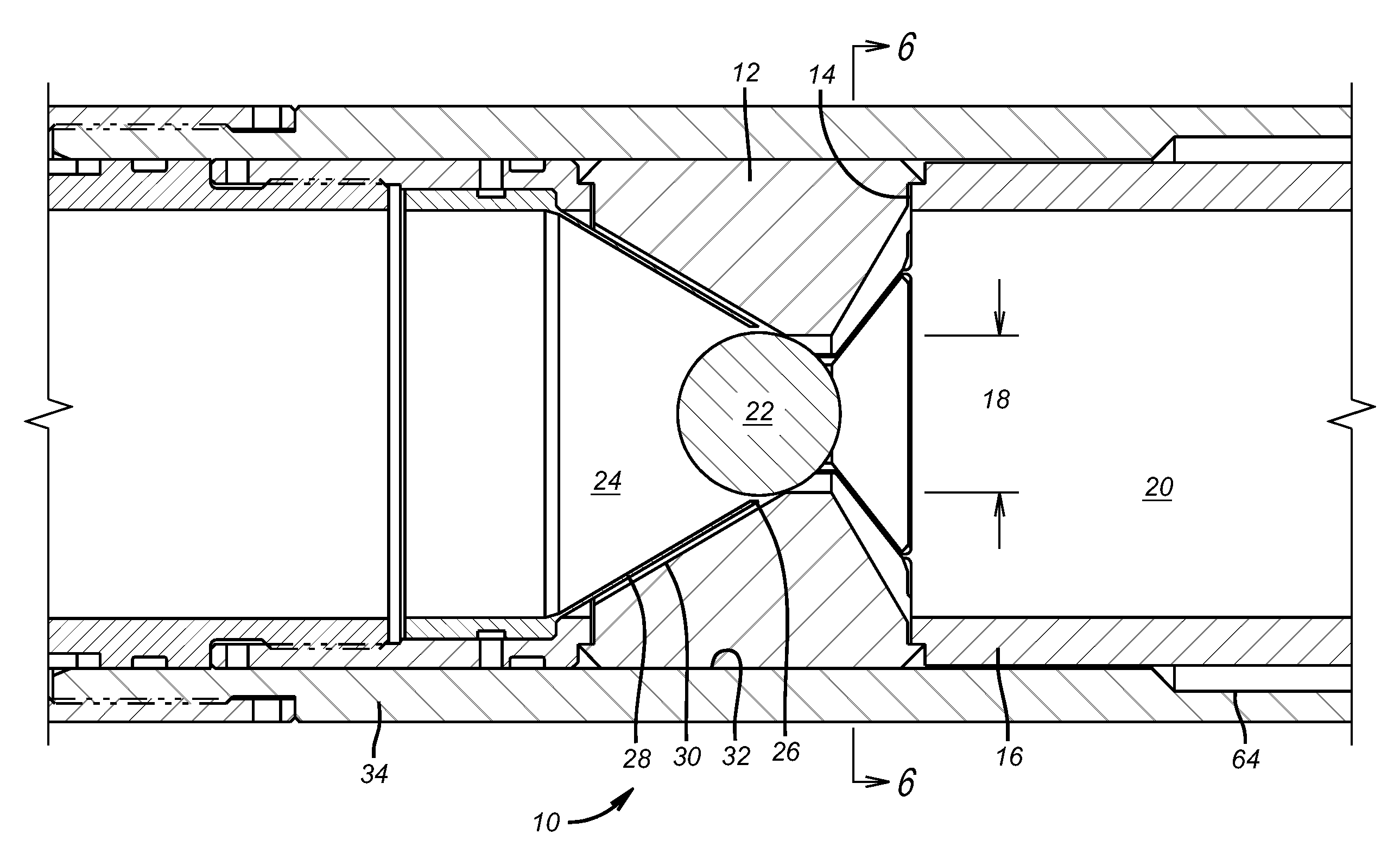 Segmented collapsible ball seat allowing ball recovery