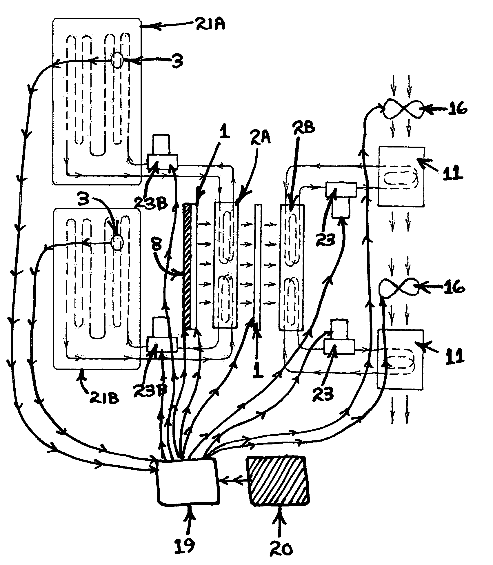 Personal back rest and seat cooling and heating system