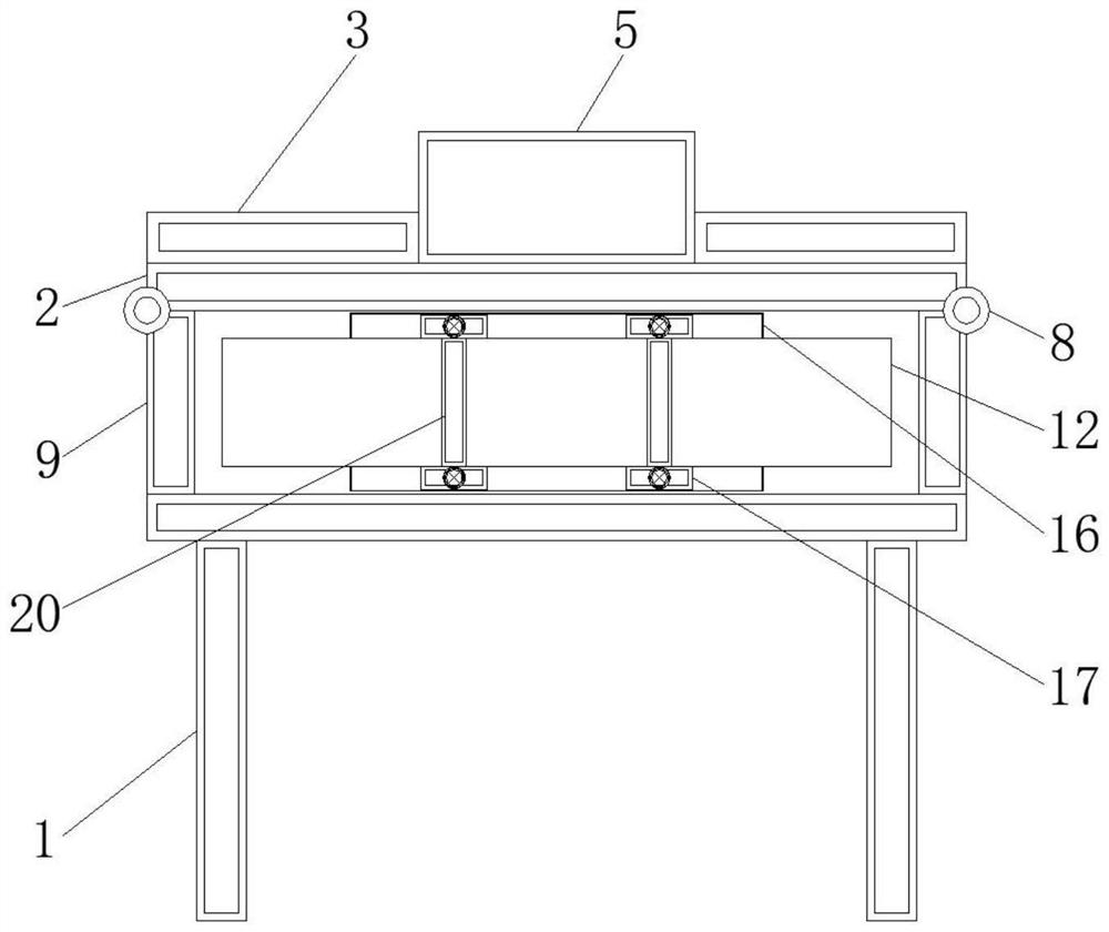 Desk with book arrangement function