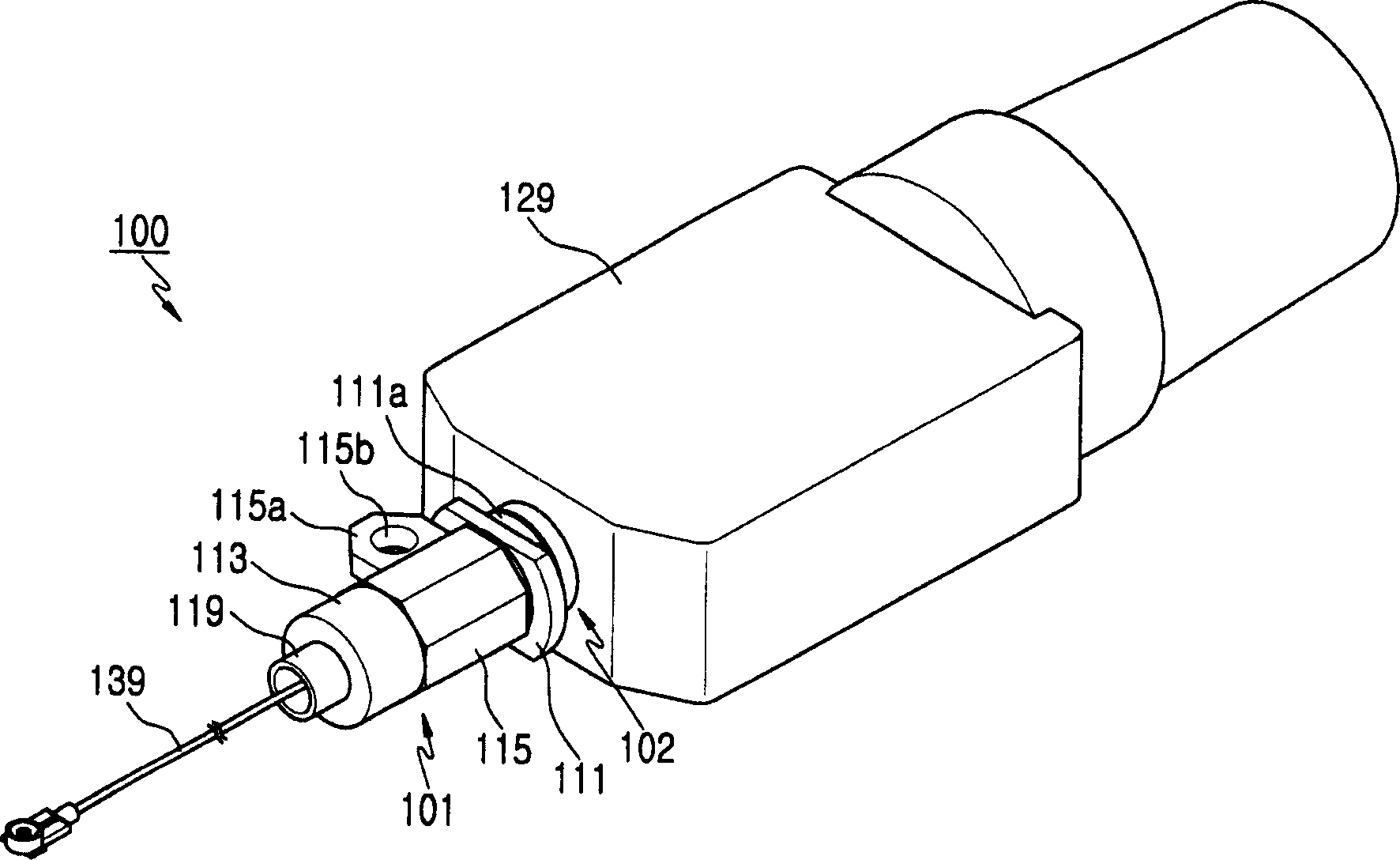 Detachable antenna device for portable terminal