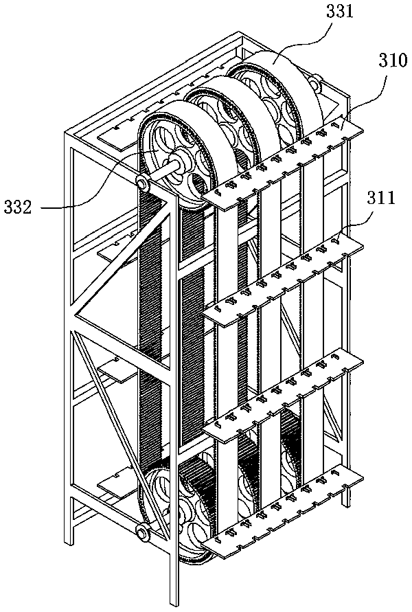 A loading machine for vertical vehicle workpieces