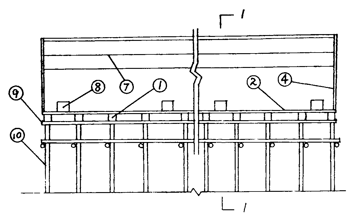 Loose sand loading pre-compaction construction method for cast-in-situ concrete beam form steel pipe support