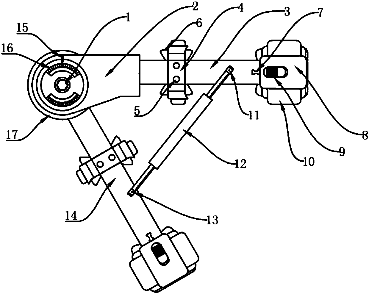 Upper limb rehabilitation device with dual-direction hydraulic control function and control method of device