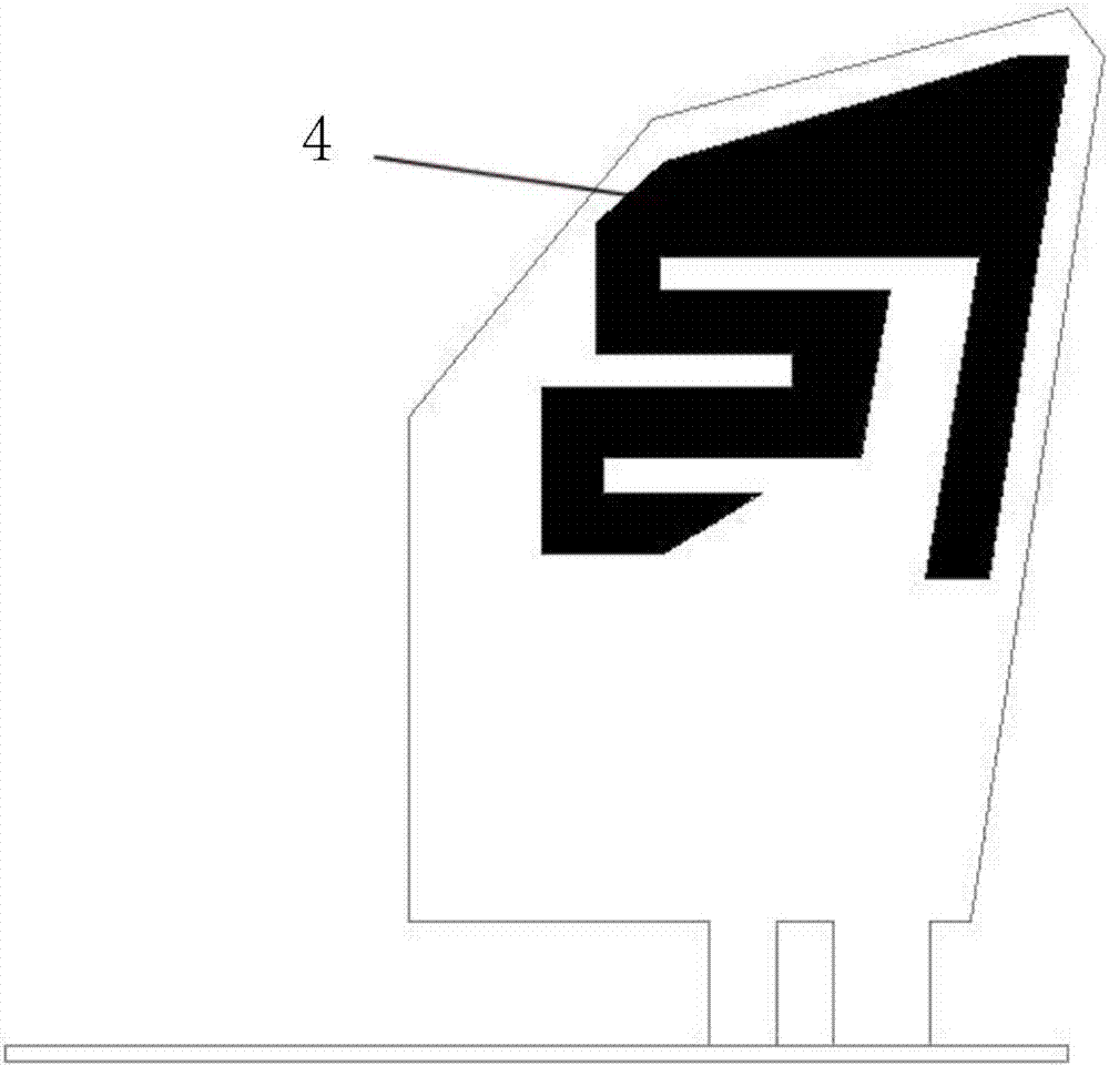 Vehicle-mounted 4G knife type antenna