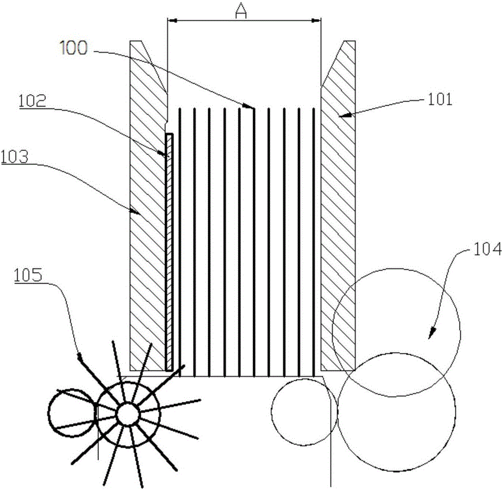 Deposit and withdrawal opening mechanism