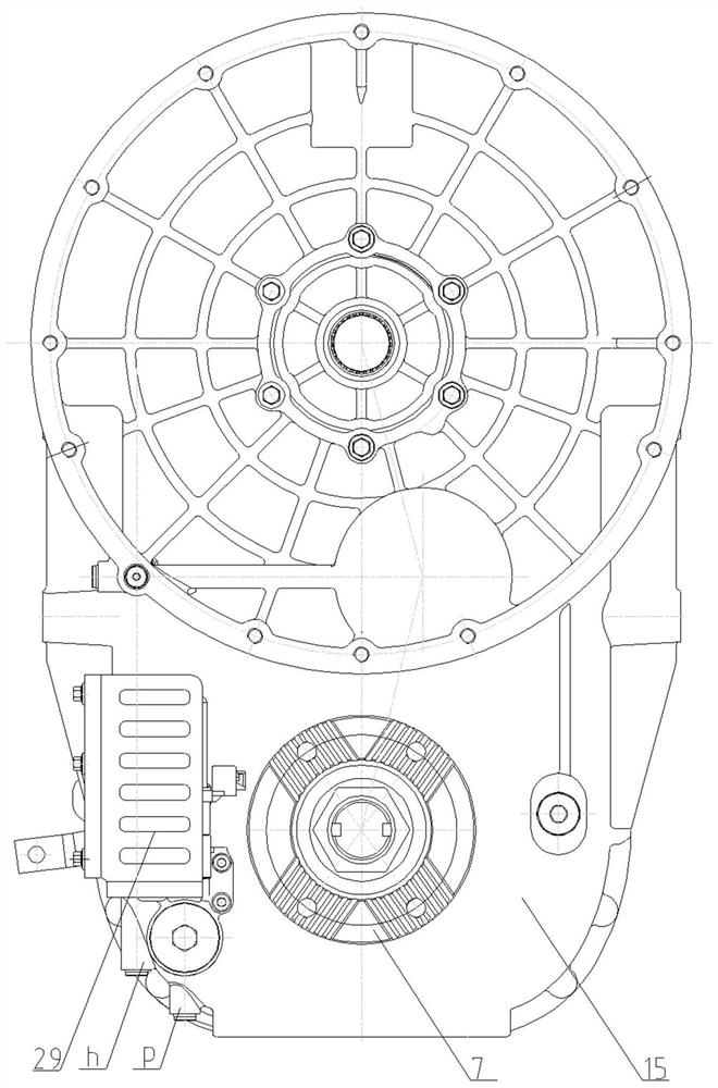 Pure electric loader transmission