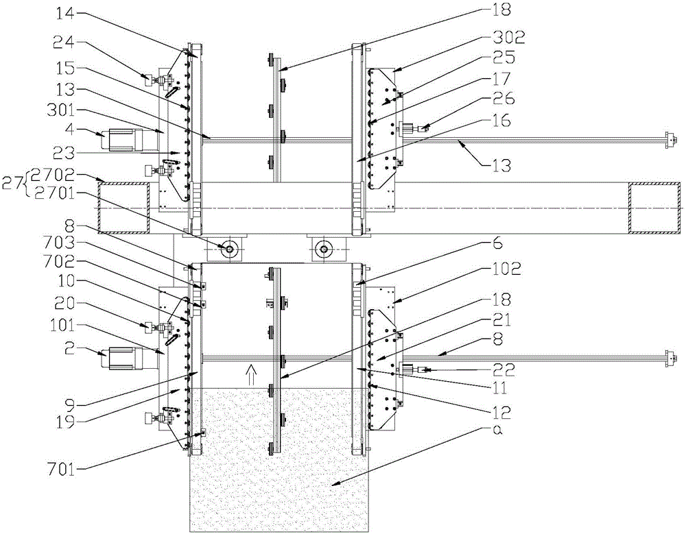 Transmission device for glass drilling machine and glass drilling machine thereof