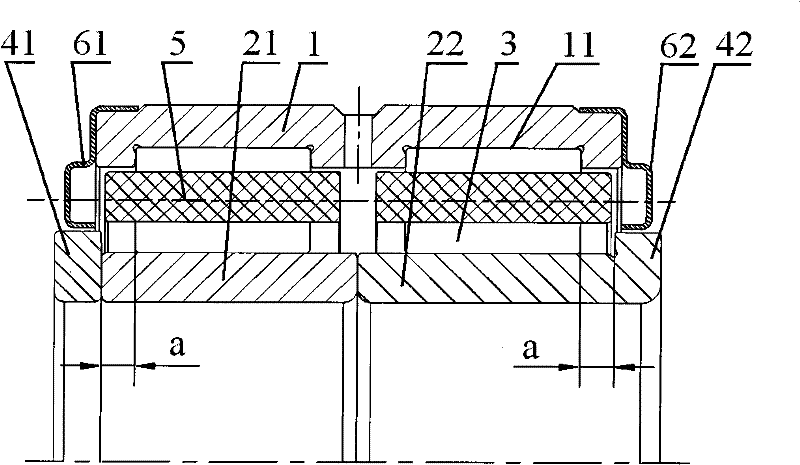 End-axle box bearing