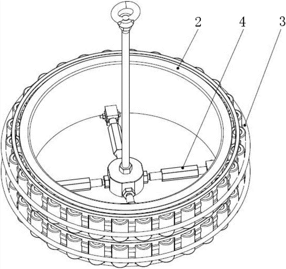 Assembling method for large-megawatt wind power gear box outer-ring-free cylindrical roller bearing