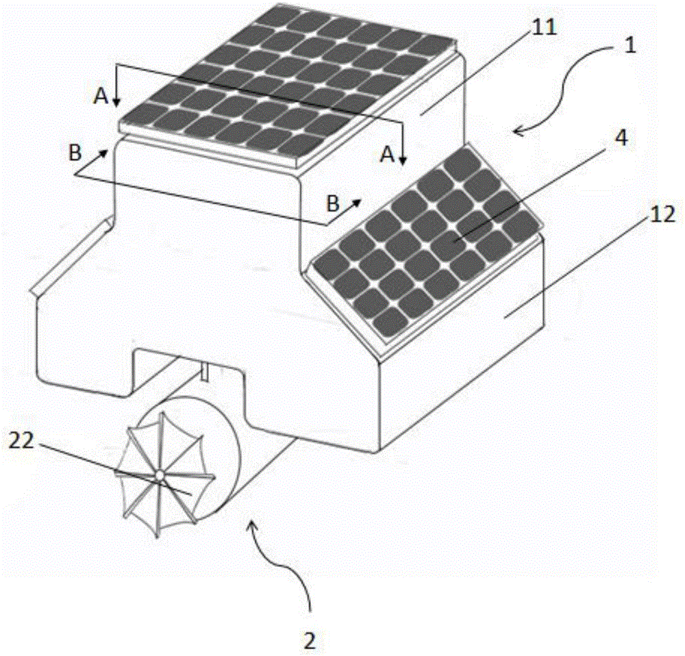 Piezoelectric type wave power generation device and marine beacon power supply system