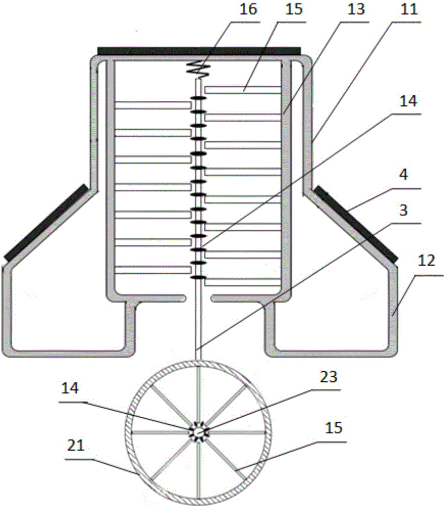 Piezoelectric type wave power generation device and marine beacon power supply system