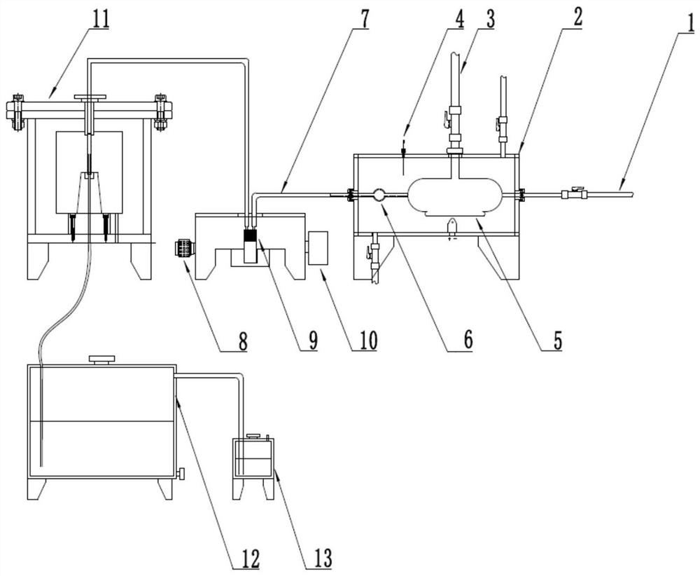 Iodine vapor generation and on-line detection recovery system for mandrel test