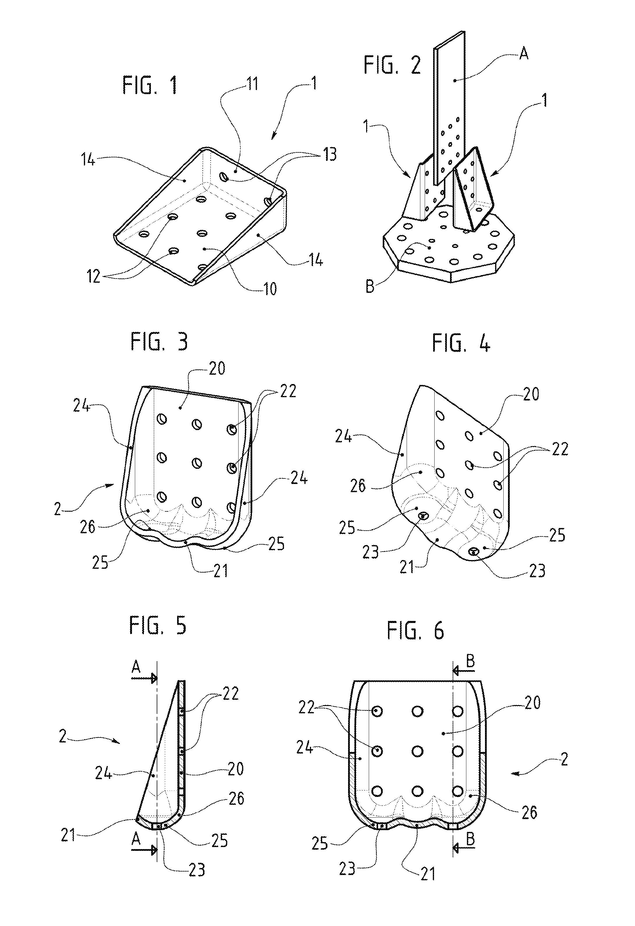 Composite l-shaped fitting and method and mould for the production thereof