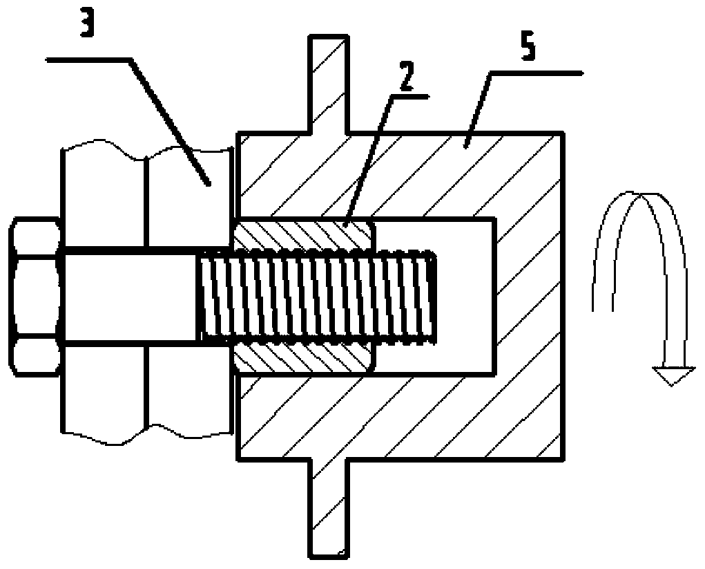 Anti-loose and fastening connecting method and system through thread extrusion