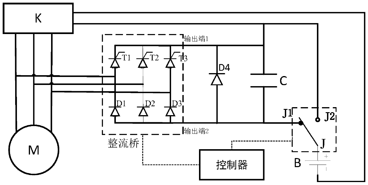 Passive series composite power source braking energy recovery system