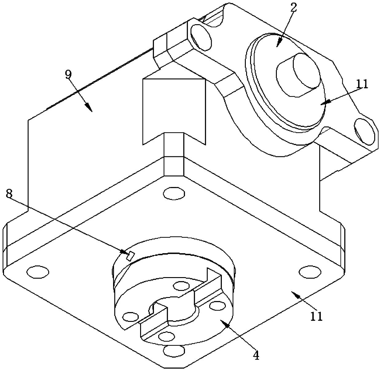 Rectangular-axis harmonic reducer