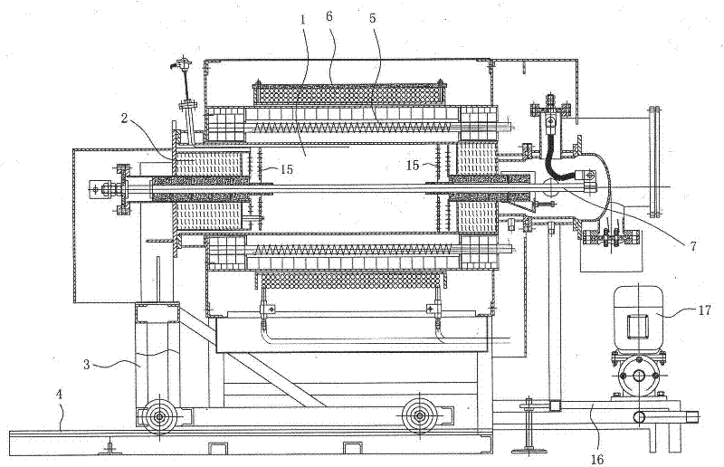 Magnetic annealing furnace for magnetic conductive iron core