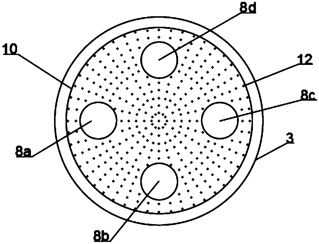 Spraying and scattering tower device