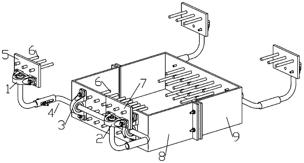 Anti-overturning reinforcing device for single-pier bridge