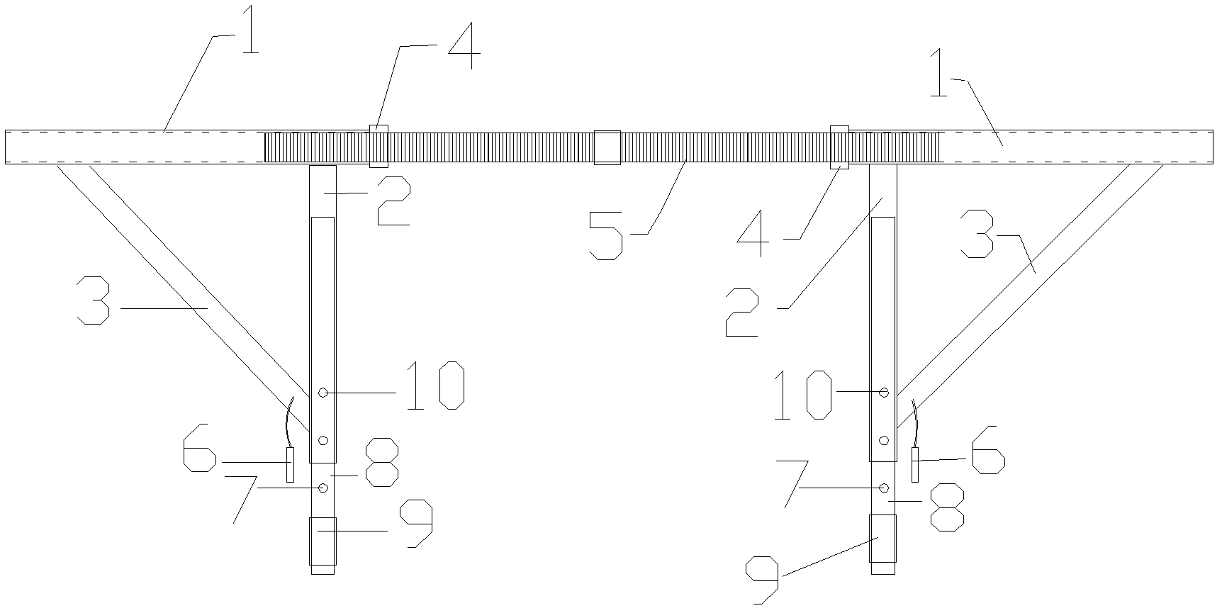 Method of adopting tool type clamp to support ground beam template side molds