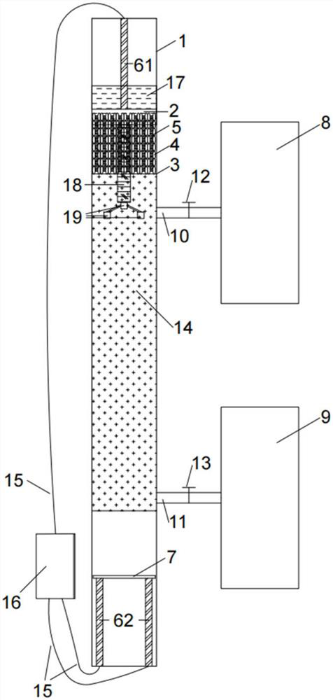 Experimental device for simulating stability of wharf ecological bank slope under sea wave erosion condition and method thereof