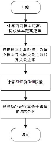 Feature selection method facing to SNP (Single Nucleotide Polymorphism) data