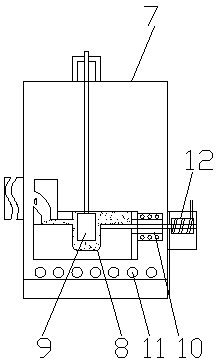 Continuous casting device capable of achieving continuous feeding and production of high-purity single crystal copper rods