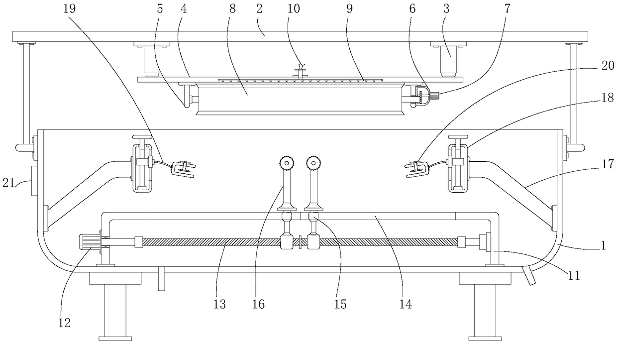 Dirt removing device for square mahjong mattress