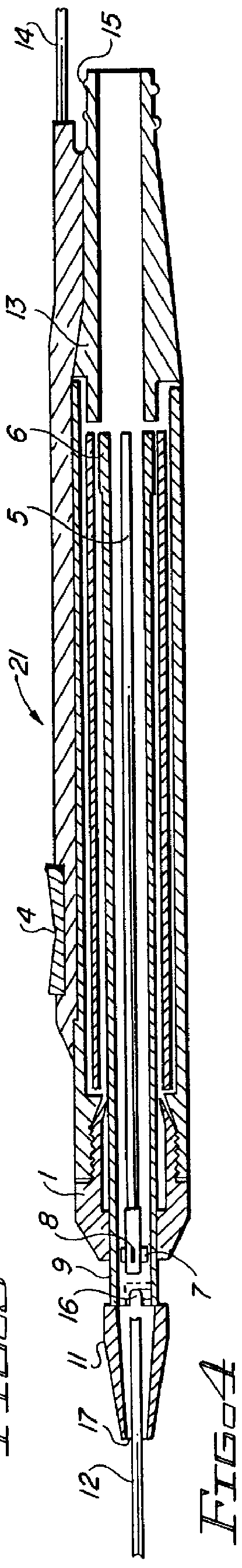 Electro-surgical unit-argon beam coagulator pencil apparatus and method for operating same