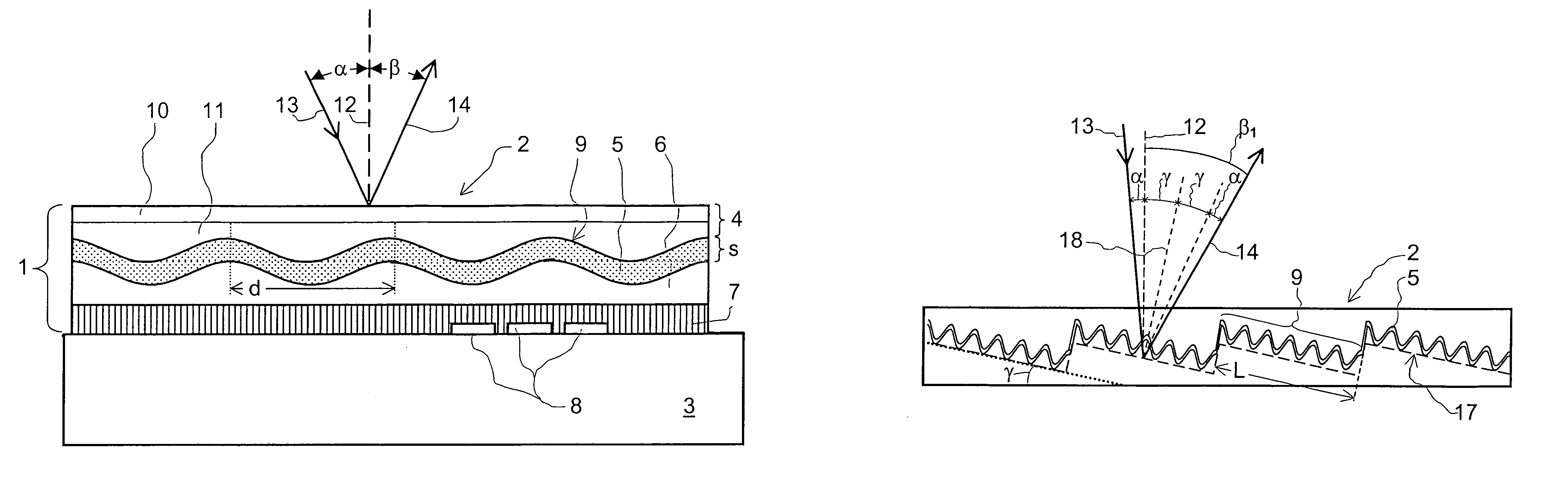 Diffractive security element having an integrated optical waveguide