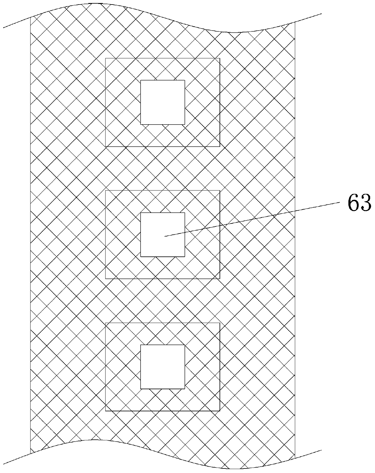 Ferrite sheet blanking die