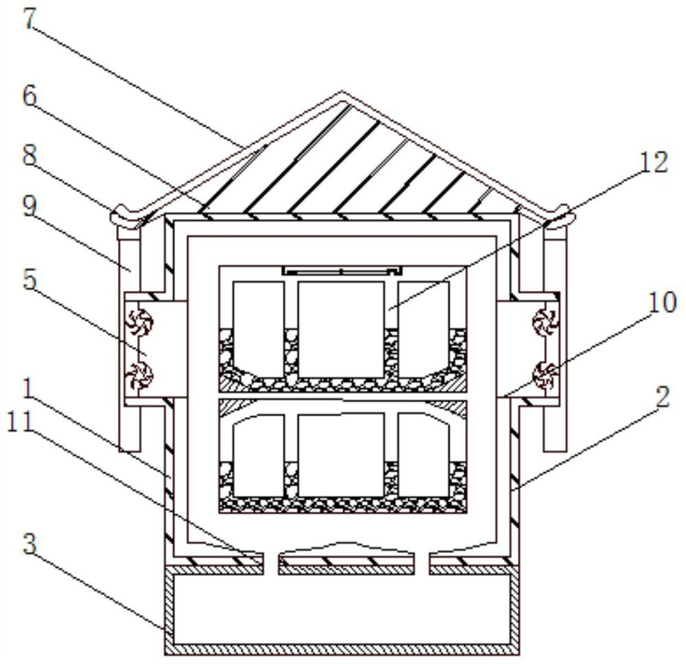 A communication device cabinet