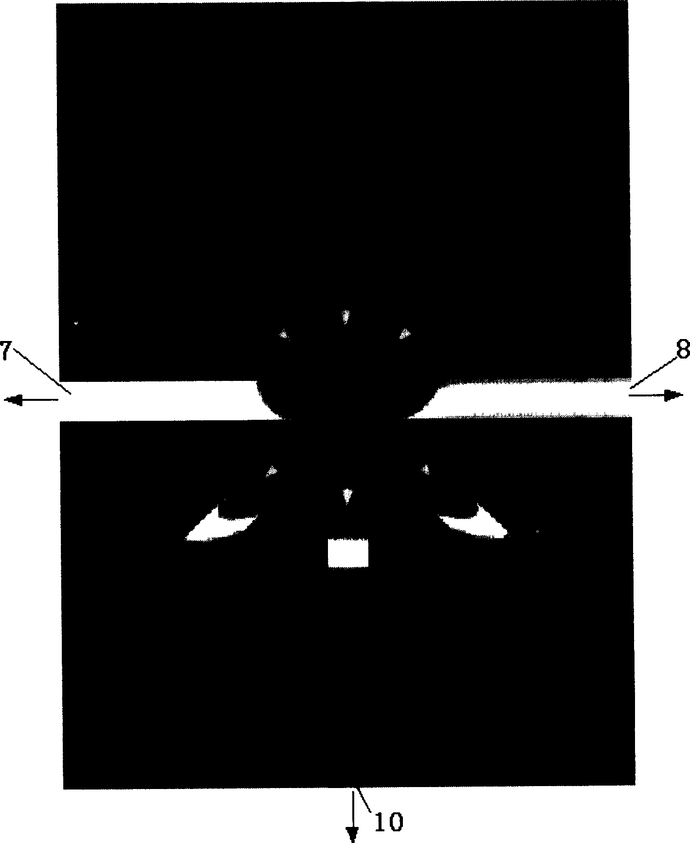 Capillary electrophoretic chip with extraining sampling and its using method