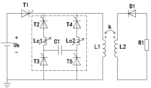 Hybrid energy storage pulsed power supply based on single-phase bridge capacitance conversion