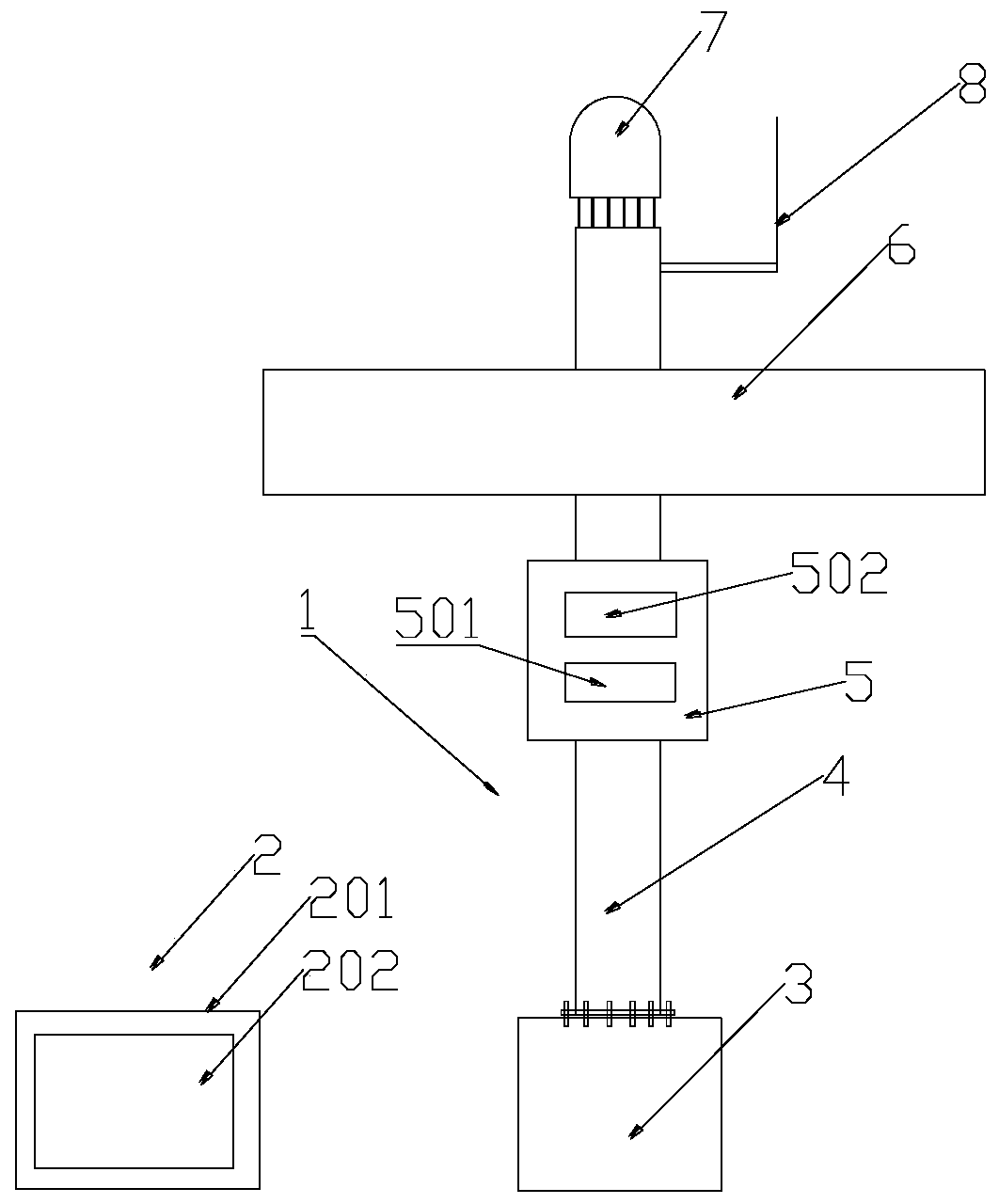 Geological disaster site and control system integrating warning and electricity storage functions