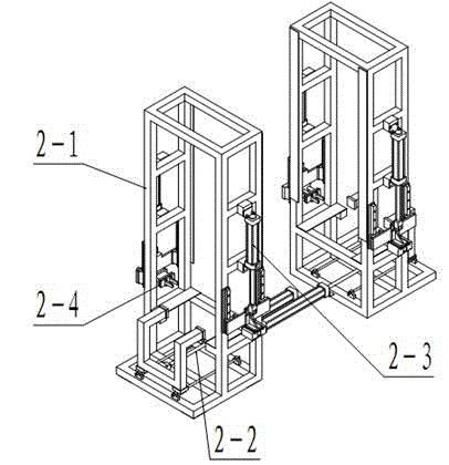 Automatic conveying and stacking device for material boxes