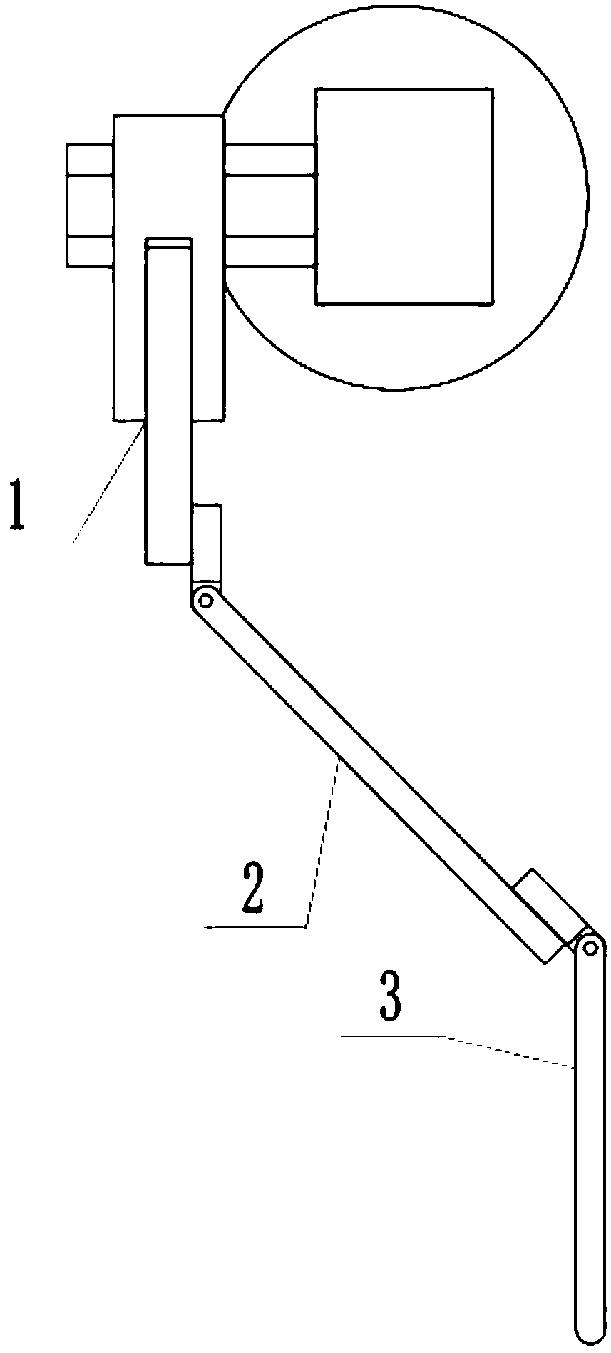 Assembling and disassembling device of oil chromatography on-line monitoring device